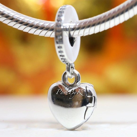 PANDORA Angel Wings Locket Dangle Charm 791737CZ - Picture 3 of 3